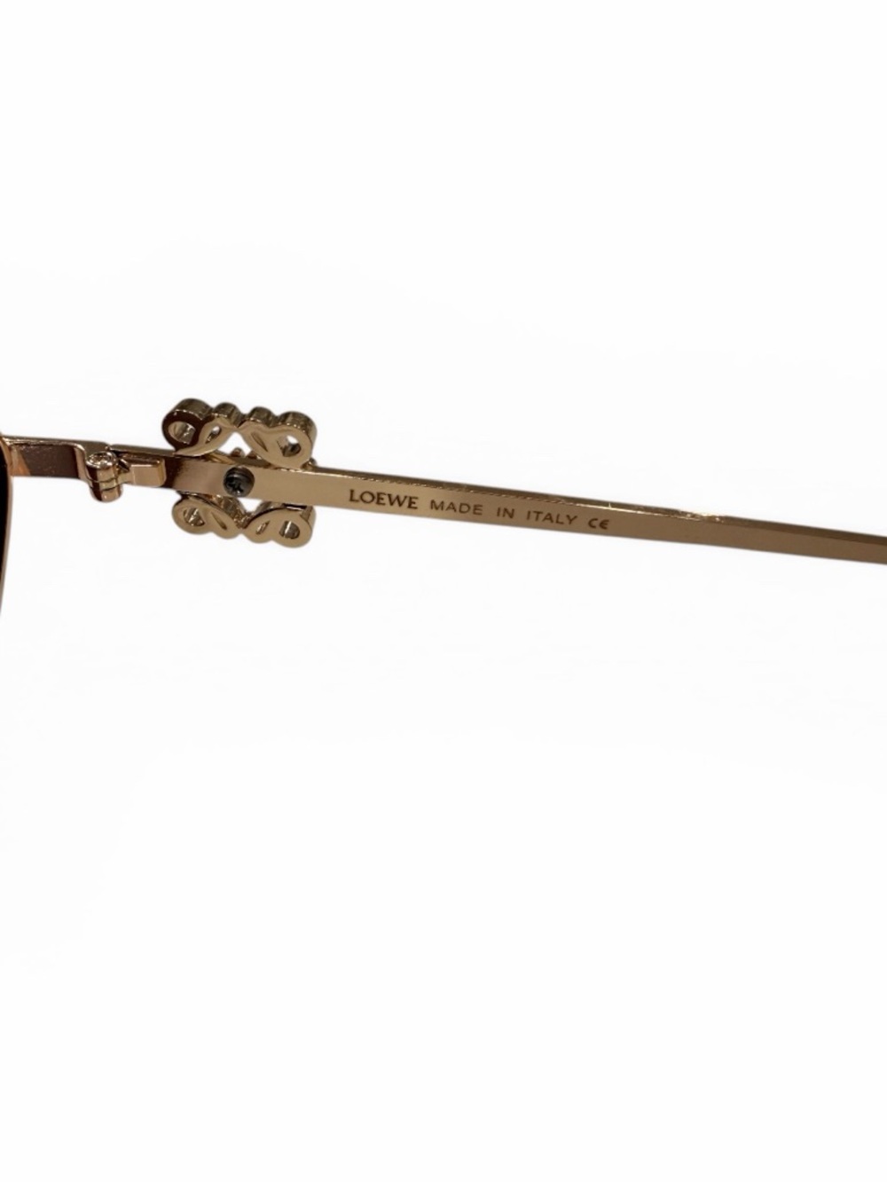 Brown Lens Gold Frame Women's Sunglasses - Picture 6 of 6